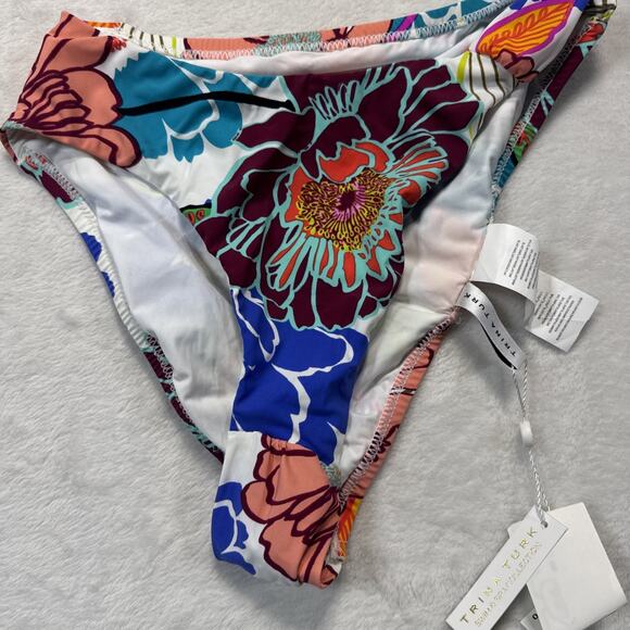 Trina Turk Women's Radiant Blooms Bralette Bikini Set 2 PC sz 6 Multicolor - Picture 6 of 7
